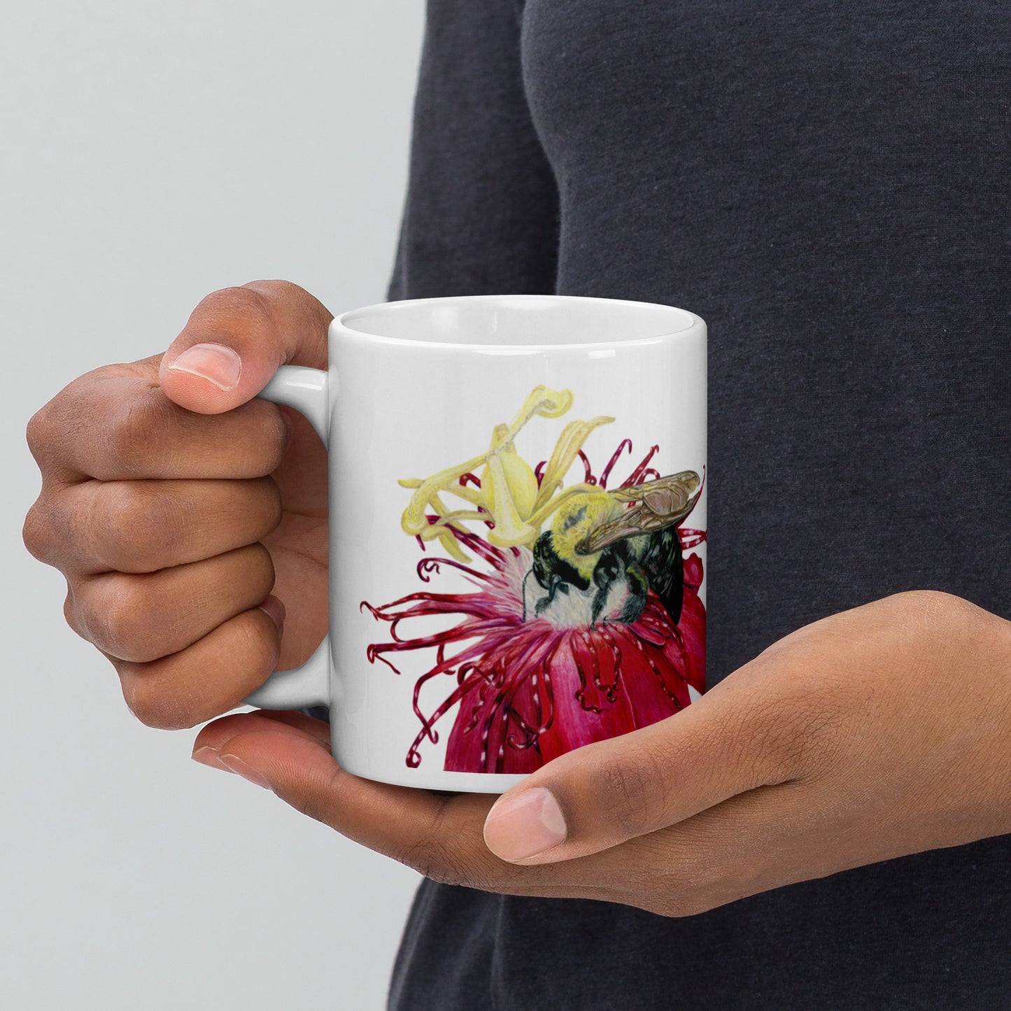 Buzzed Too - White glossy mug