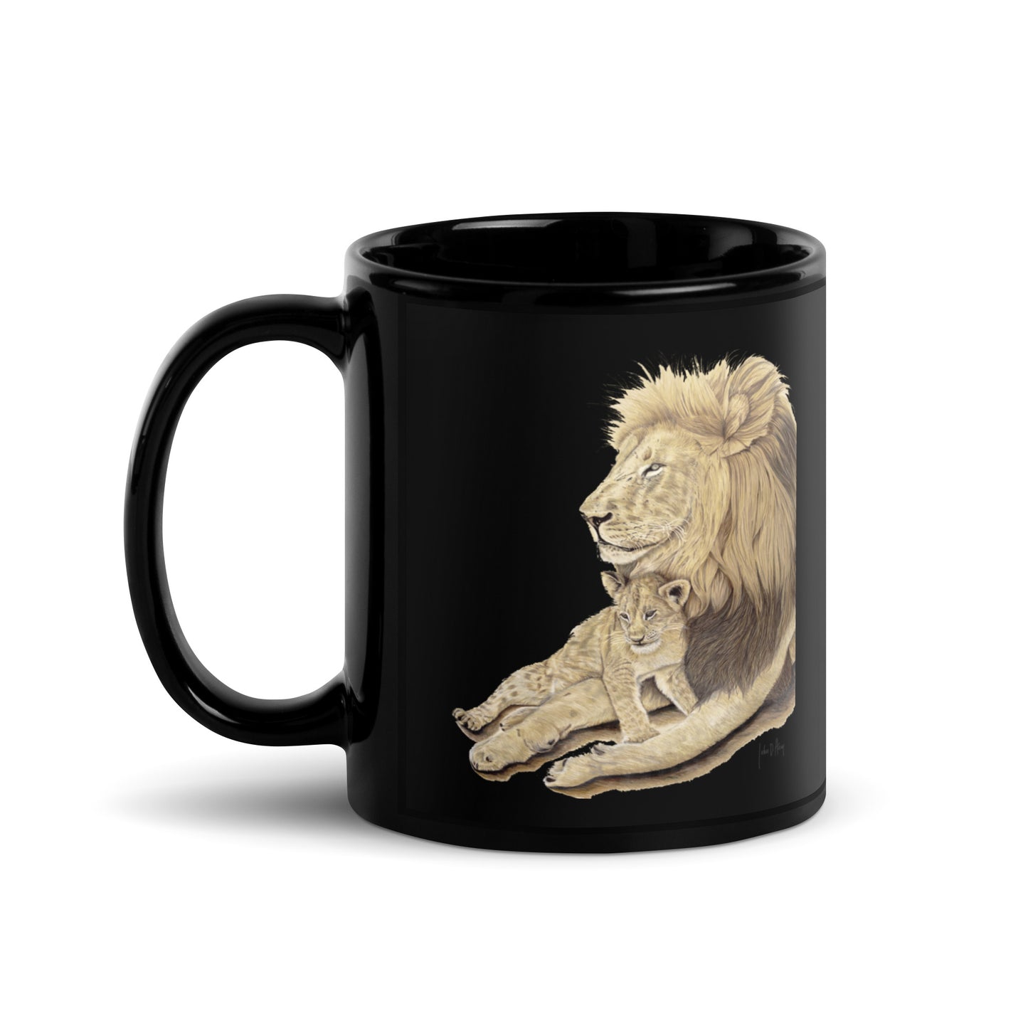 King of the Jungle - Black Glossy Mug
