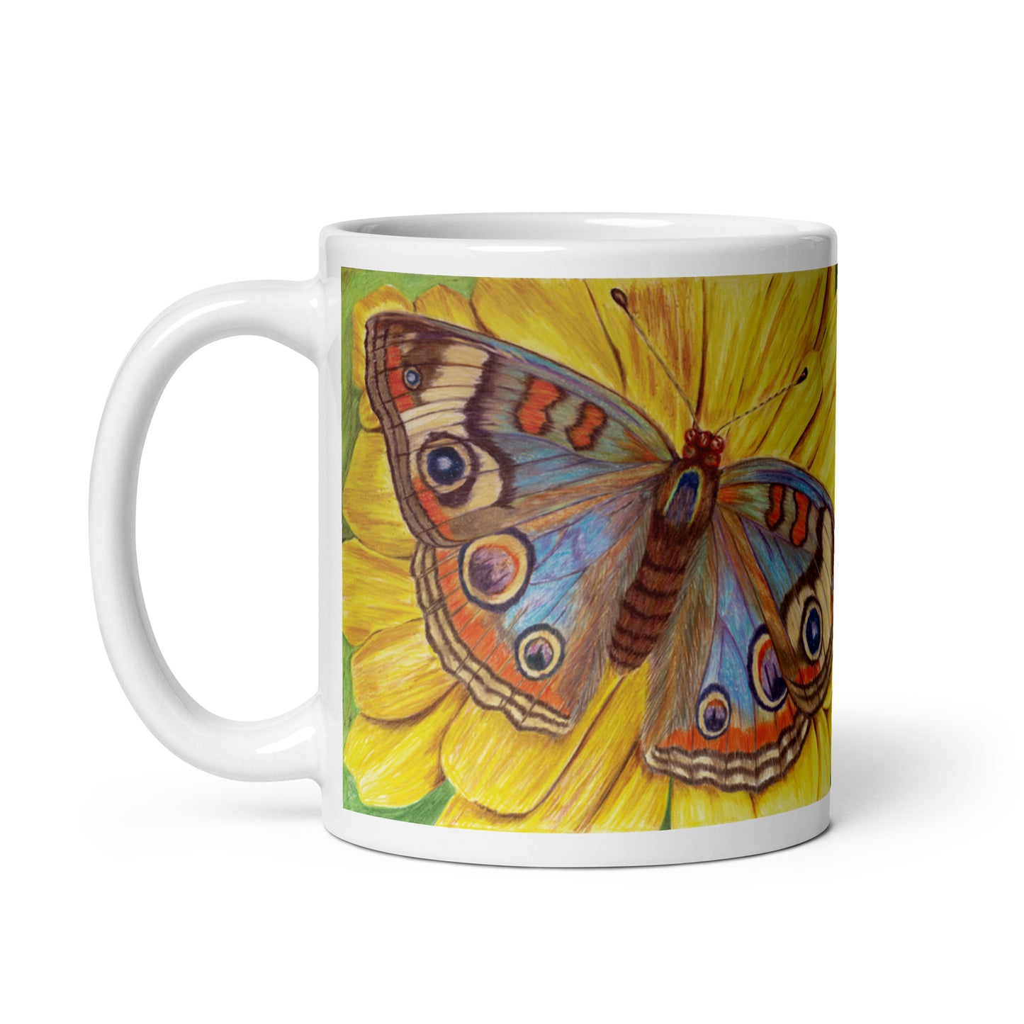 On the Wings of Love - White glossy mug