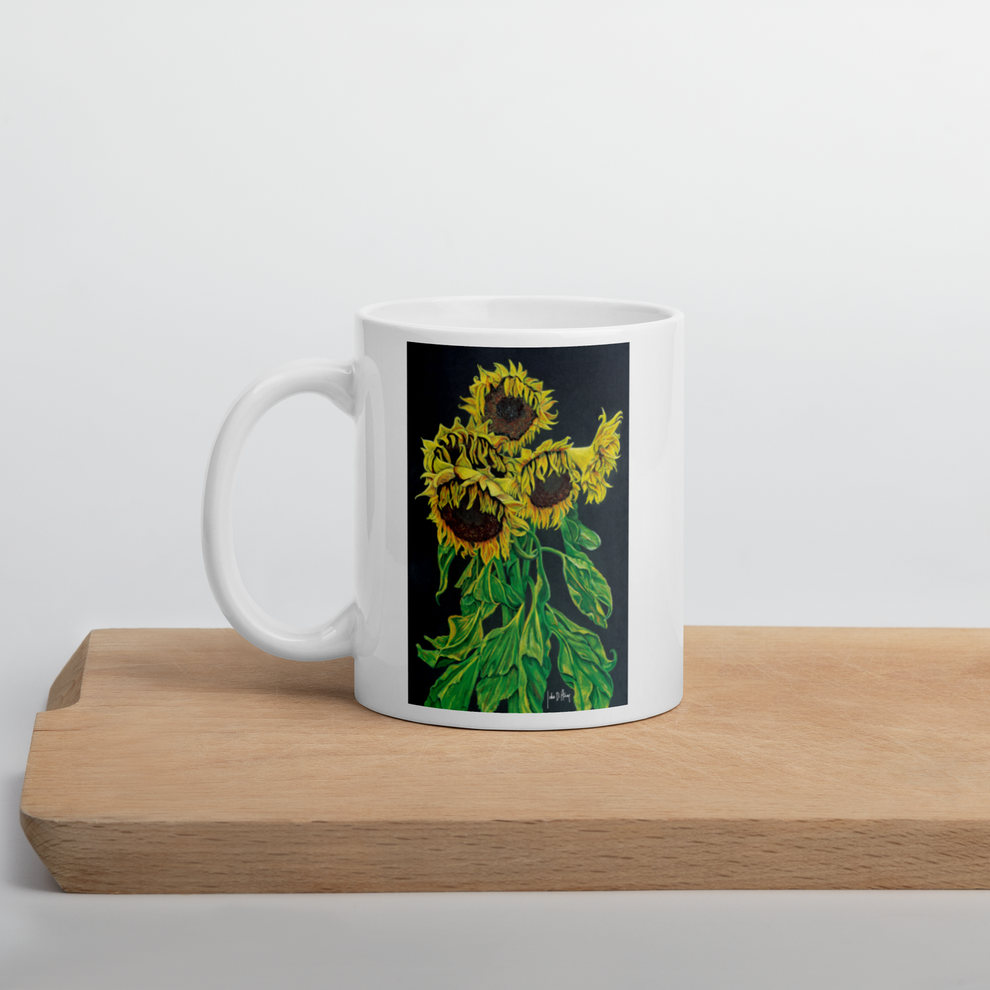 Out of the Darkness - White glossy mug