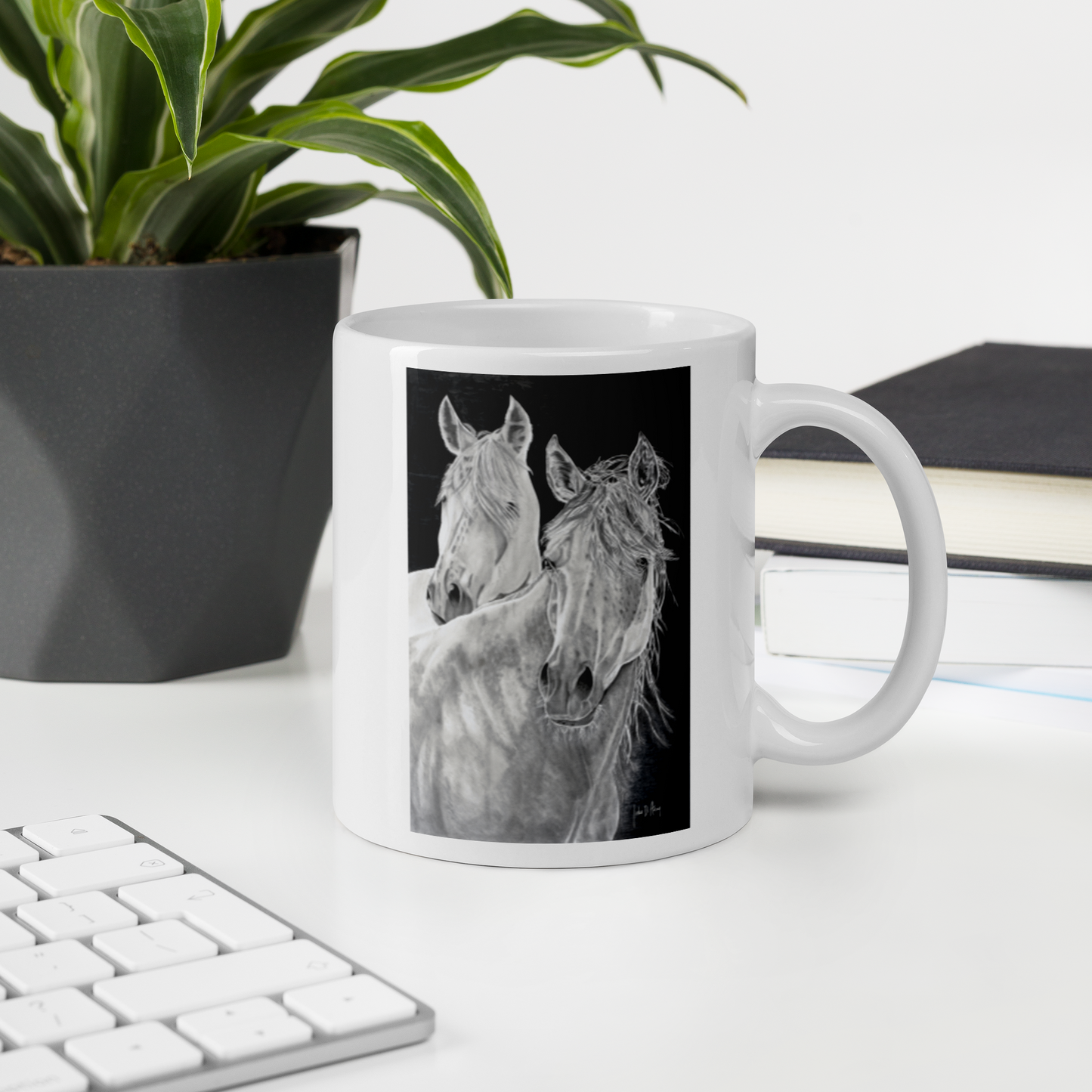 In Their Eyes - White glossy mug