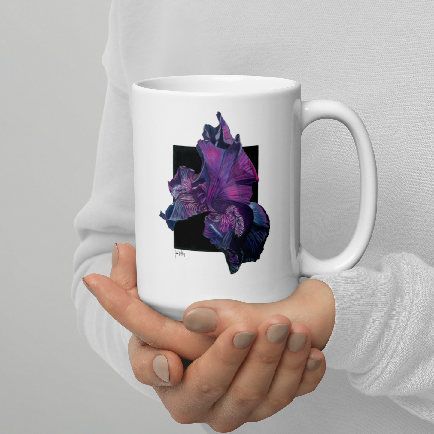 Power of Purple - White glossy mug