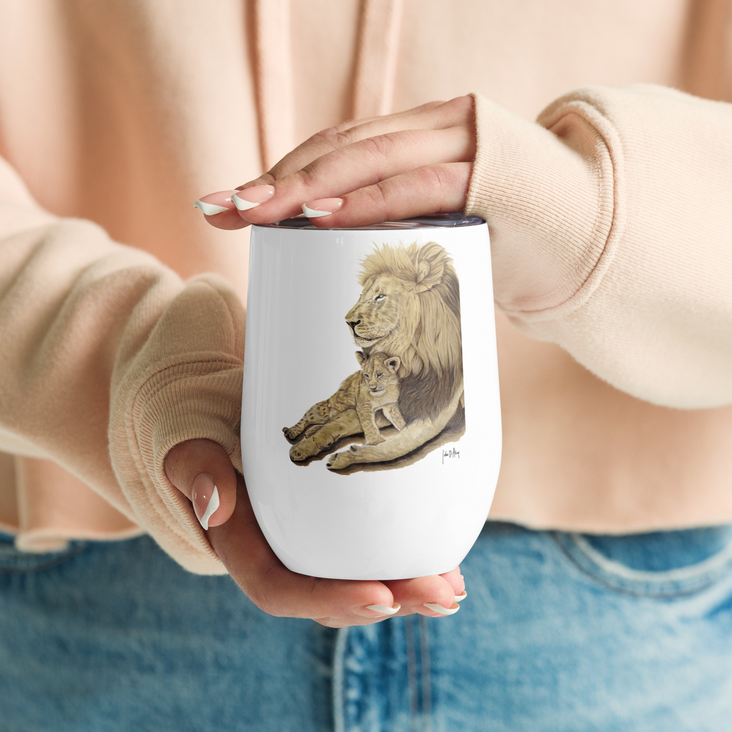 King of the Jungle - Wine tumbler