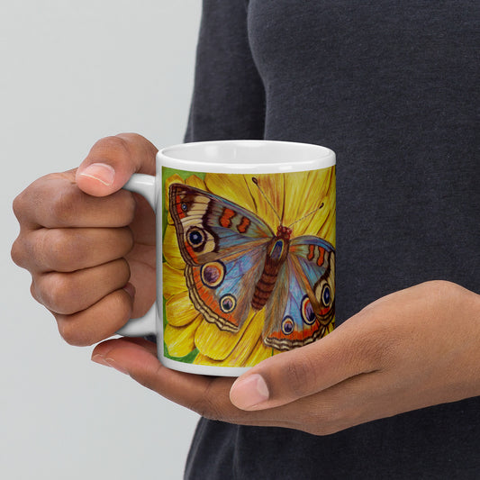 On the Wings of Love - White glossy mug