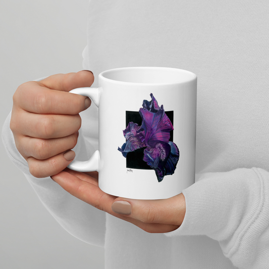 Power of Purple - White glossy mug
