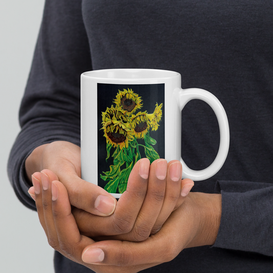 Out of The Darkness - White glossy mug