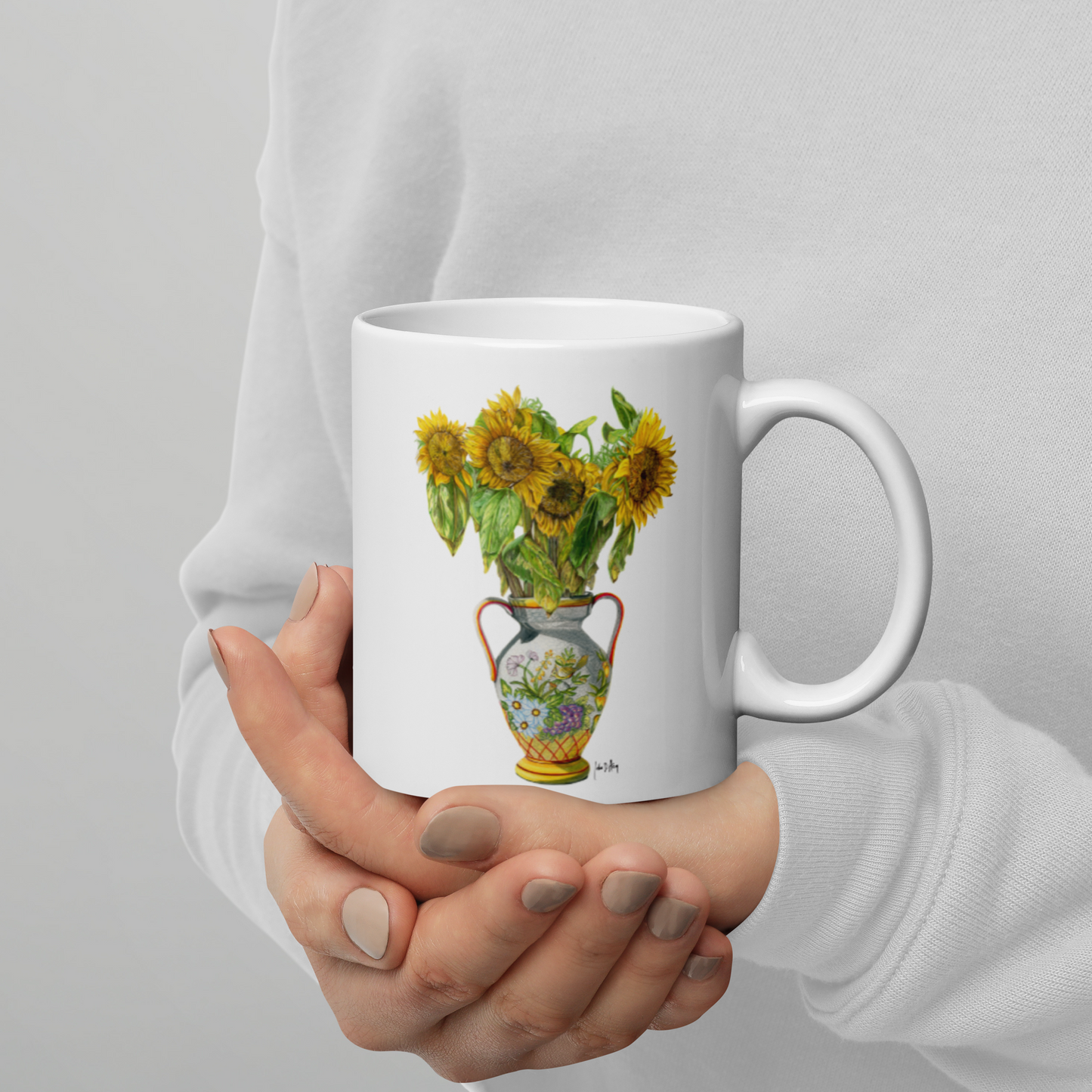 Sunny - White glossy mug