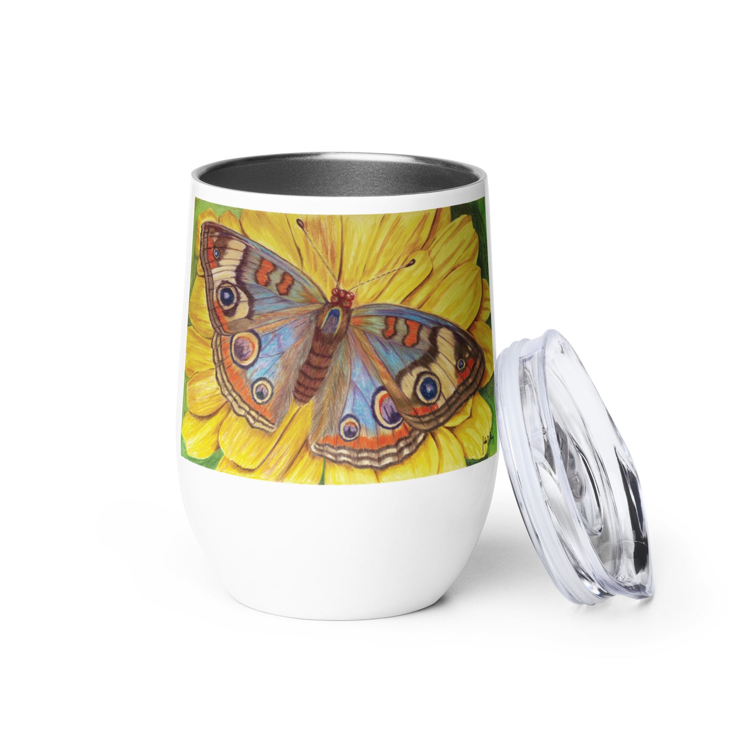 On The Wings of Love - Wine Tumbler